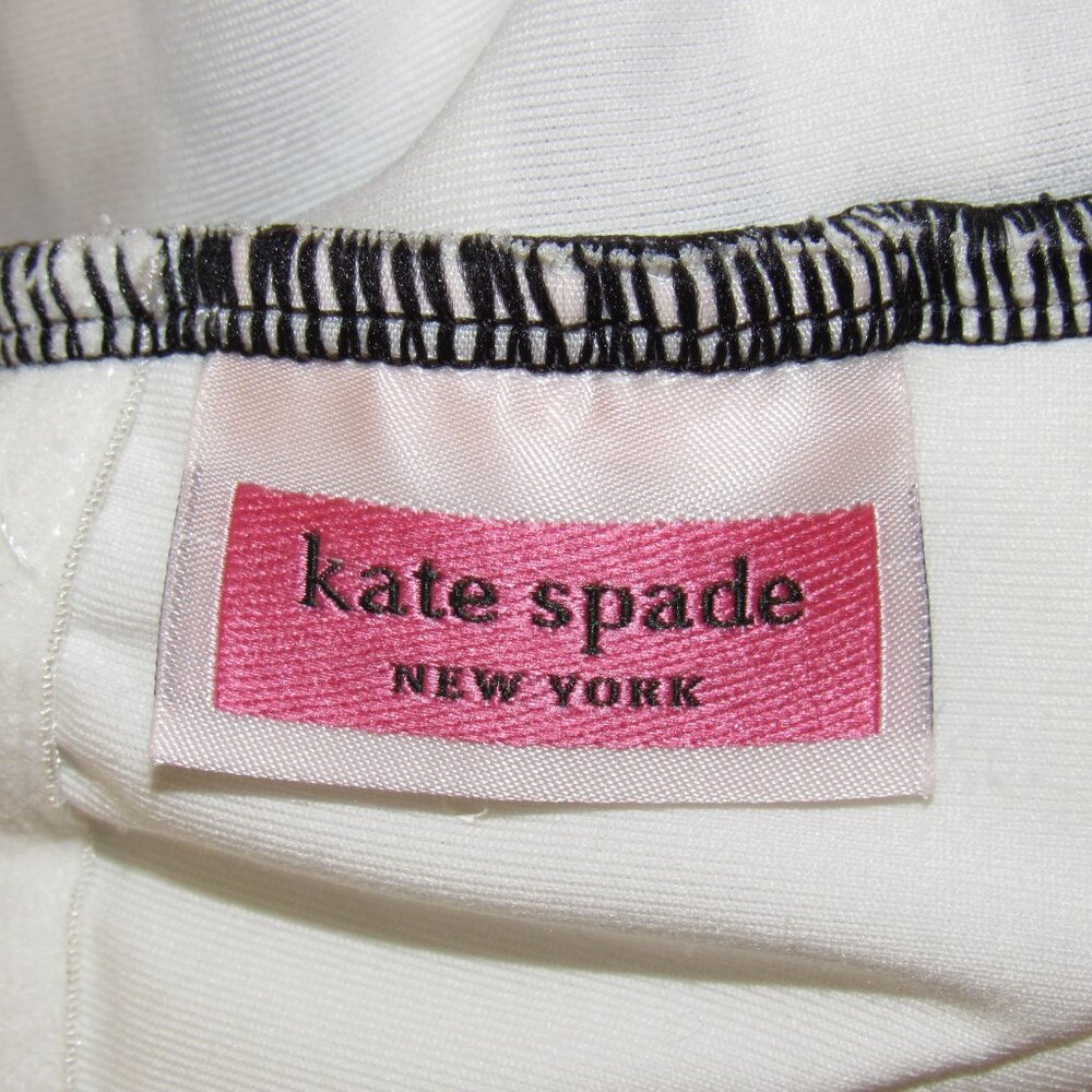 Kate Spade NY Black White Stripe One Piece Swimsuit Women's L Large - Picture 9 of 9